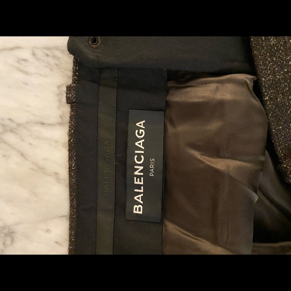 BALENCIAGA - Wool Tweed Trousers - Picture 6 of 7